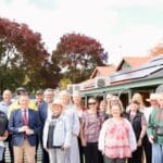GI sensory garden opening group photo