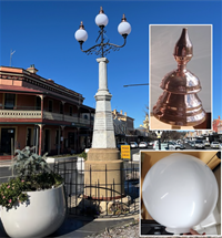Light Poles Restored as Part of Glen Innes Beautification Project