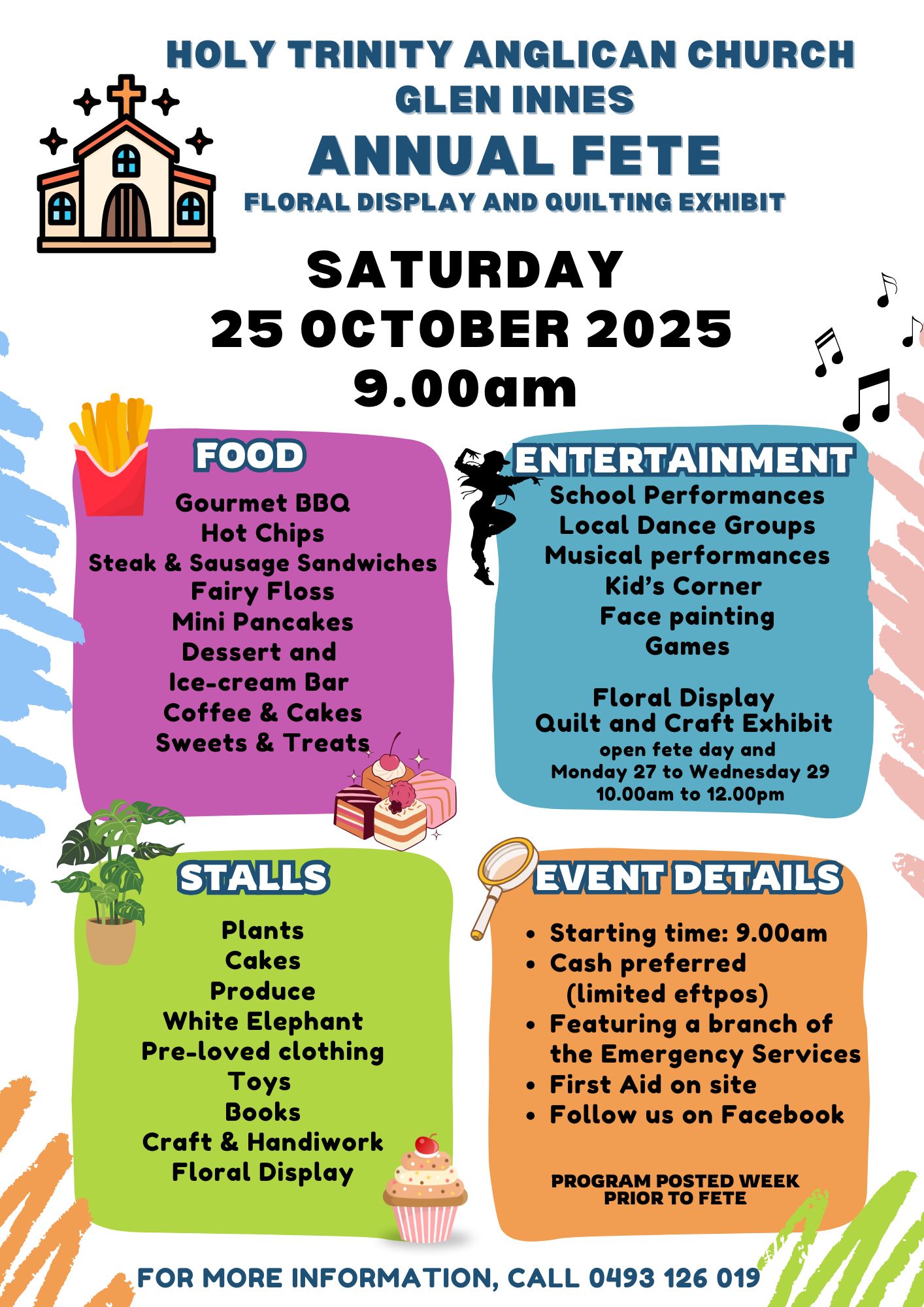 Holy Trinity Anglican Church Fete, Floral Display and Quilting Exhibit