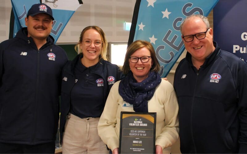 Local Hero: Nikki Lee Wins National AFL Volunteer Award