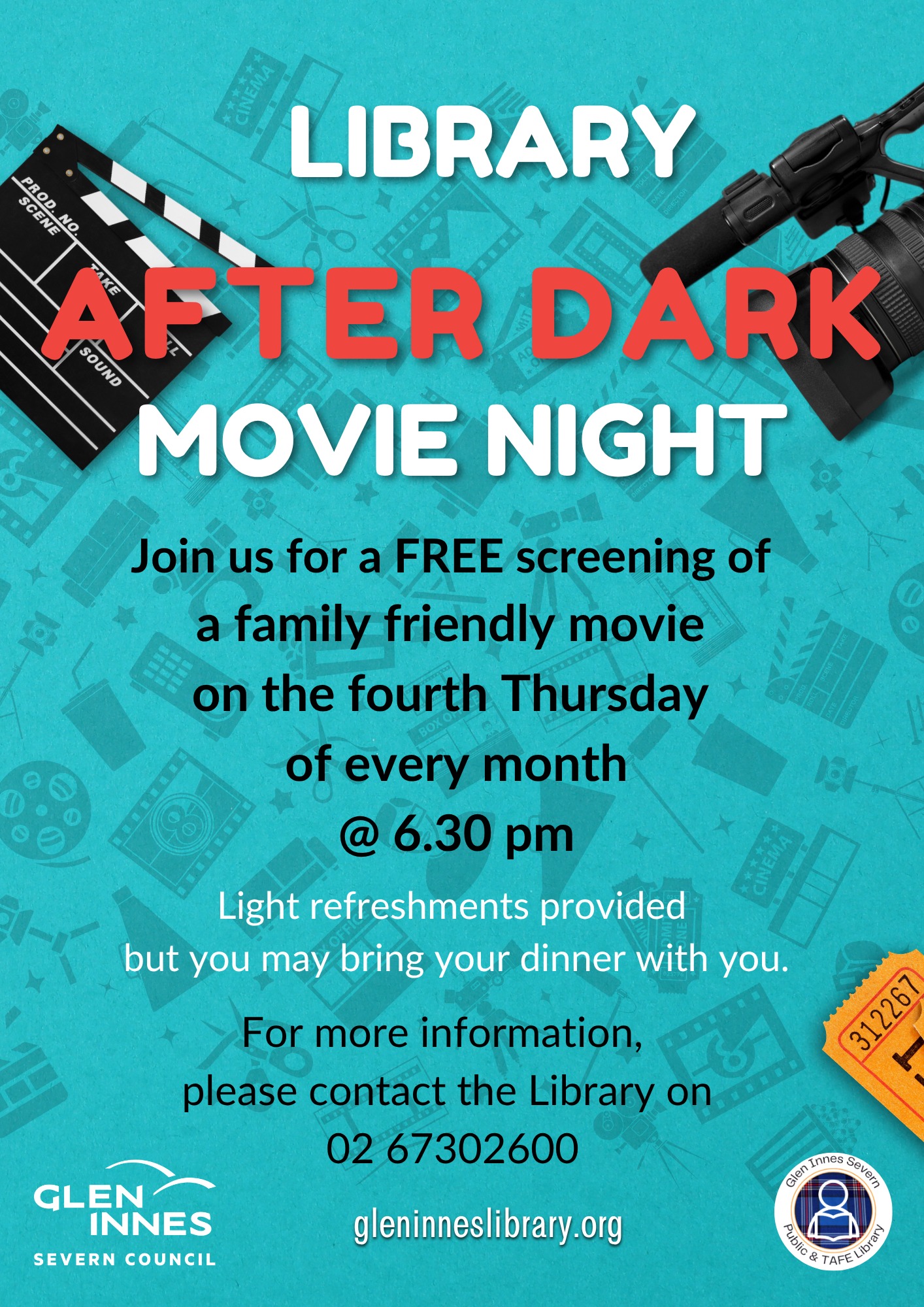After Dark Movie at the Library