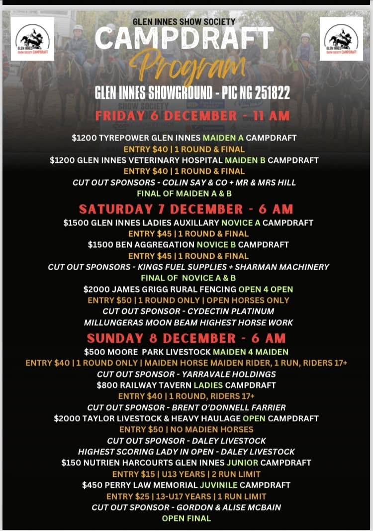 Glen Innes Show Society Campdraft