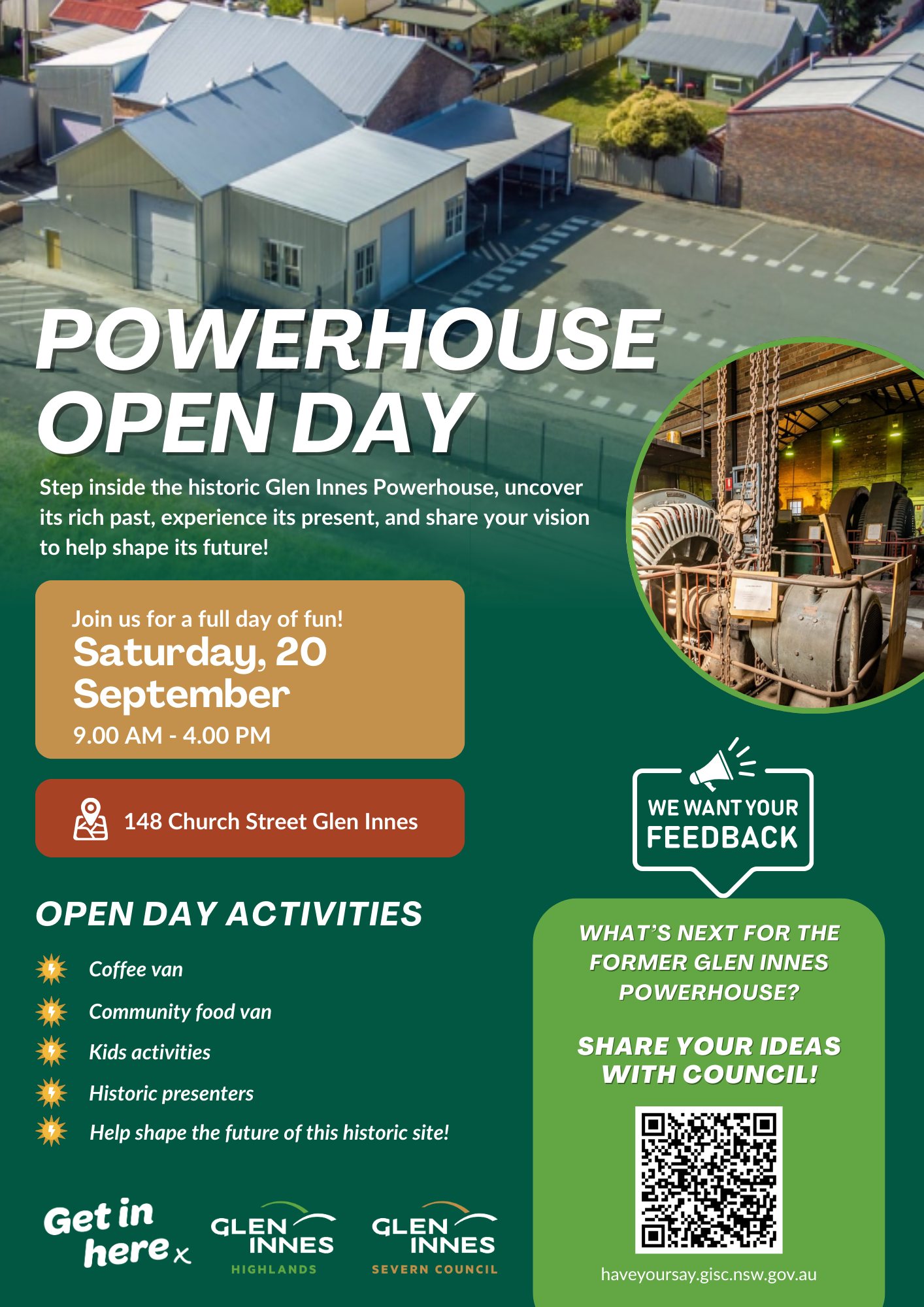 Glen Innes Powerhouse Open Day