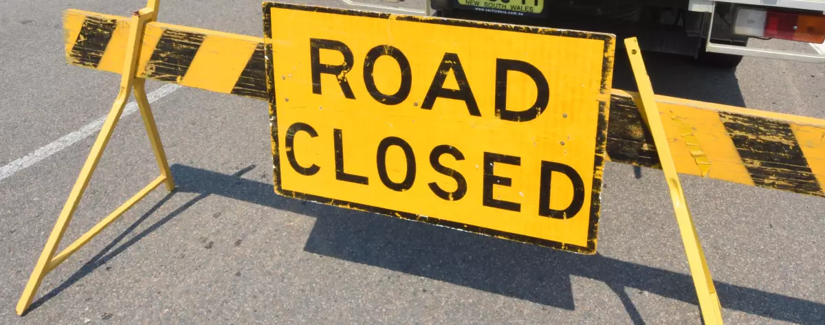 road closed