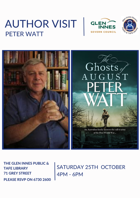 Peter Watt, author visit