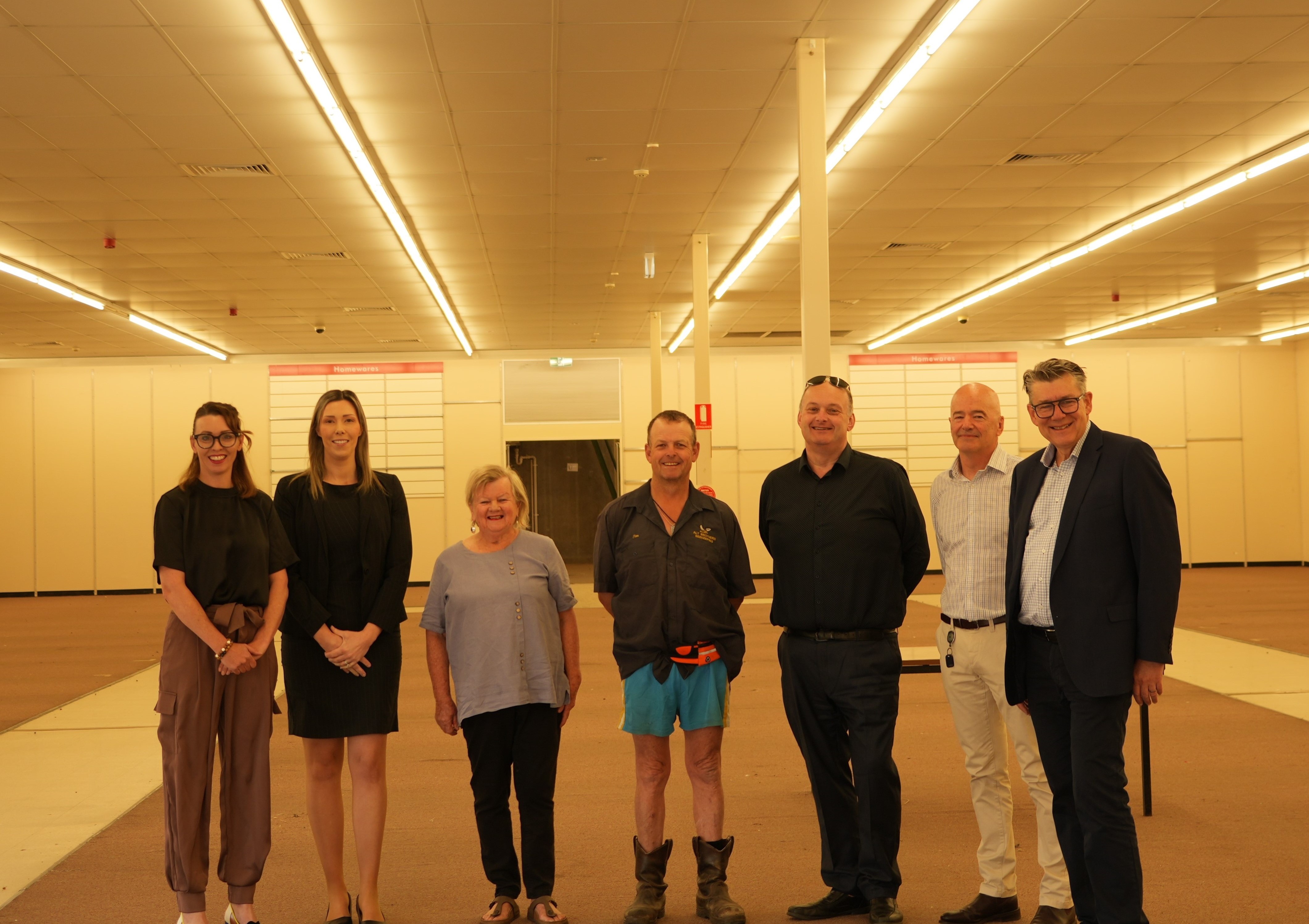 Councillors, General Manager and Directors at the Dimmys building site