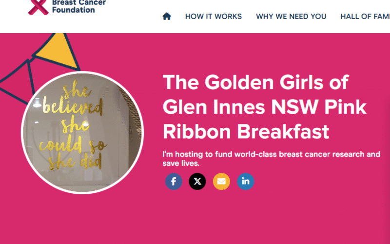 Golden Girls Breast Cancer Fundraiser