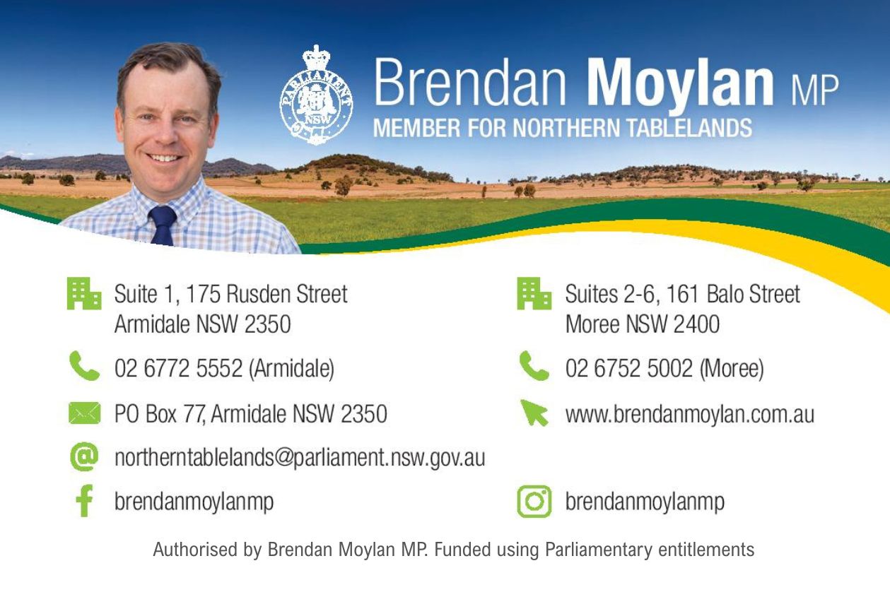 Authorised by Brendan Moylan MP. Funded using Parliamentary entitlements