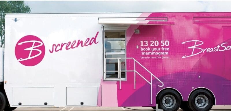 THE BREASTSCREEN NSW VAN IS COMING TO GLEN INNES