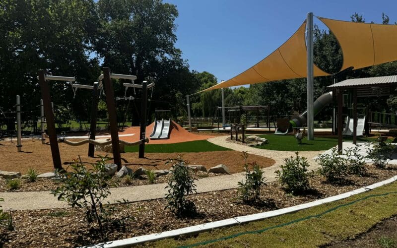 COUNTDOWN BEGINS: ANZAC PARK’S $1.2 MILLION NATURE PLAY PARK  NEARS OPENING