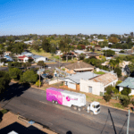 Van in Regional Town (from shape hub)