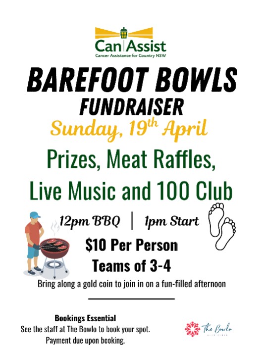 Can Assist – Barefoot Bowls at the Bowlo