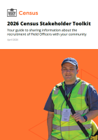 Job opportunities for the upcoming Census in our area