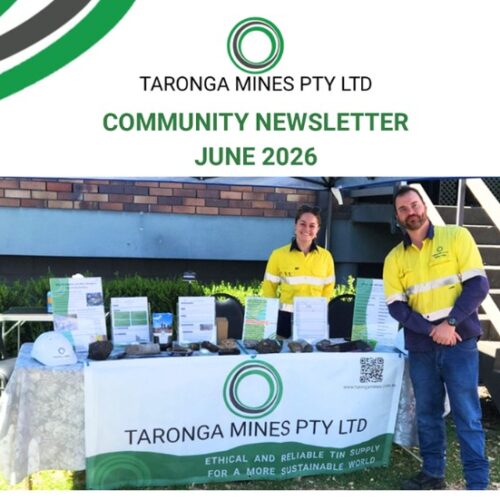 Newsletter from Taronga Mines