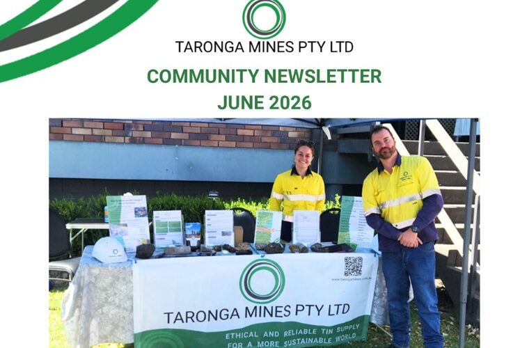 Newsletter from Taronga Mines